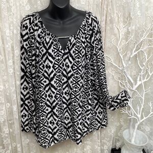 Ikat Pattern Design Blouse